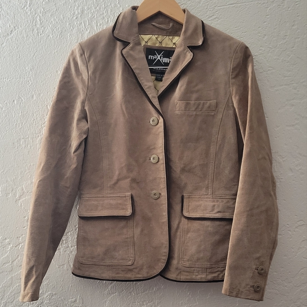 Maxima Wilsons Leather Jacket Size Small